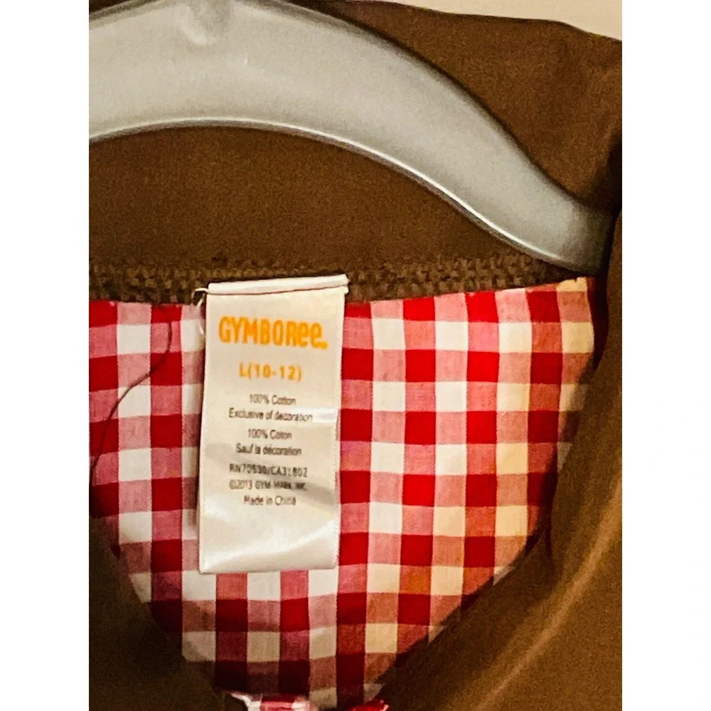 Gymboree cowboy gingham western shirt fringed Halloween costume boys girls 10 12